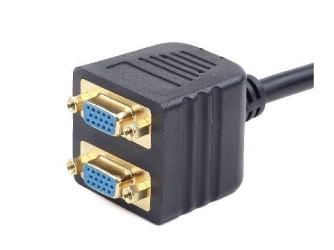 Adapter VGA Gembird rozdzielacz 2x VGA 20cm czarny praktyczny