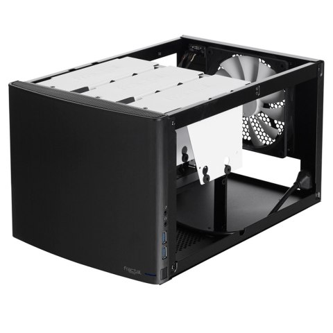 Obudowa Fractal Design FD-CA-NODE-304-BL czarna mini ITX cube case z wentylatorem 14 cm