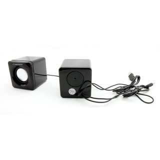 Głośniki Esperanza EP111 2.0 Cube USB czarne 2x3W do komputera