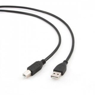 Kabel USB 2.0 AB AM-BM 1.8m czarny do komputerów i drukarek