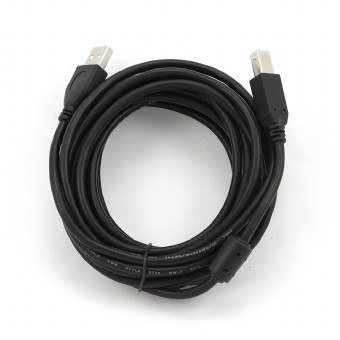 Kabel USB 2.0 Gembird AM-BM 4,5m ferrytowy czarny do komputera
