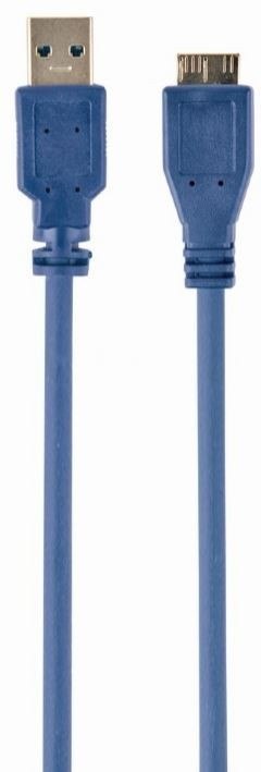 Kabel USB 3.0 Gembird AM-MICRO 50CM szybki komputerowy niebieski