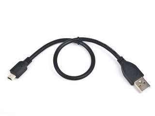 Kabel miniUSB 2.0 Gembird 0.3m czarny komputerowy