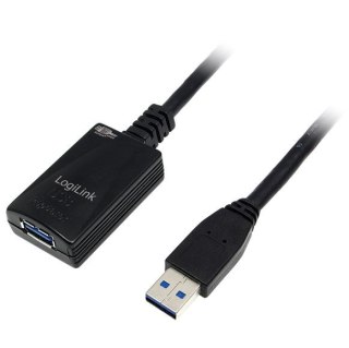 Kabel przedłużacz USB 3.0 5m czarny do komputera