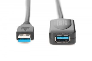 Kabel przedłużający USB 3.0 5m SuperSpeed czarny aktywny