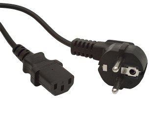 Kabel zasilający Gembird 1.8M hybrydowy czarny