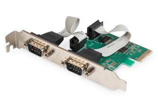 Karta rozszerzeń PCI Express RS232 2xDB9 z chipsetem ASIX99100