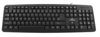 Klawiatura Titanum TK101 USB przewodowa standardowa czarna ergonomiczna