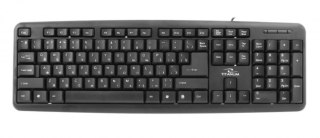 Klawiatura Titanum TKR101 USB czarna standardowa z rosyjską czcionką ergonomiczna