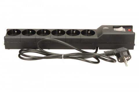 Listwa przeciwprzepięciowa Lestar LX 610 6 gniazd 1.5m czarna