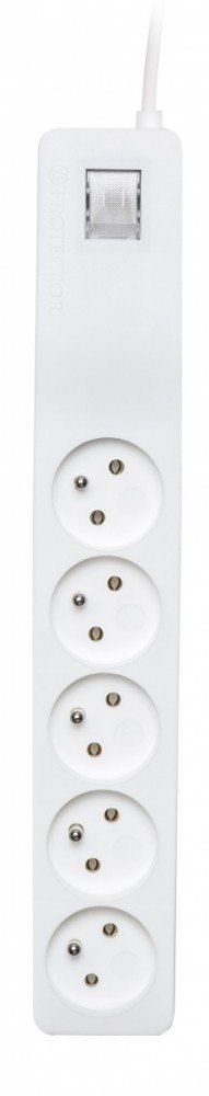 Listwa przeciwprzepięciowa Lestar ZX 510 1L 1,5m biała zabezpieczona