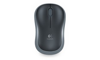 Mysz bezprzewodowa Logitech M185 szara ergonomiczna do biura