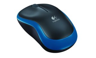 Mysz bezprzewodowa Logitech M185 niebieska optyczna do biura