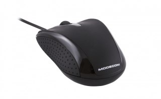 Mysz optyczna MODECOM MC-M4 czarna przewodowa ergonomiczna biurowa