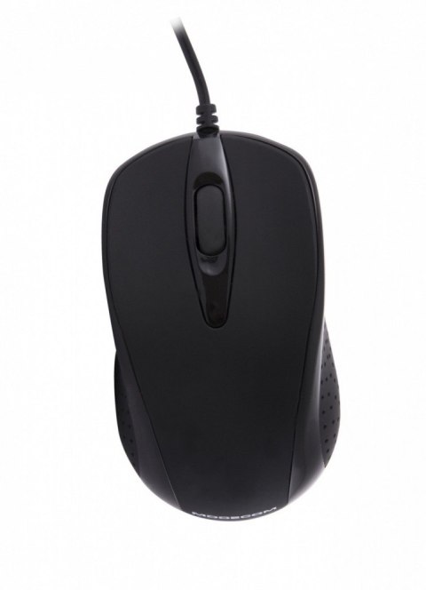 Mysz optyczna MODECOM MC-M4 czarna przewodowa ergonomiczna biurowa