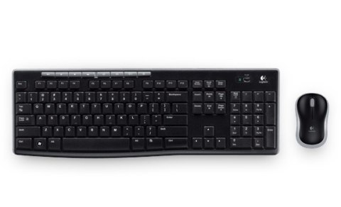 Zestaw bezprzewodowy Logitech MK270 klawiatura z myszką w kolorze czarnym