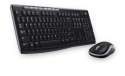 Zestaw bezprzewodowy Logitech MK270 klawiatura z myszką w kolorze czarnym