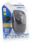 Mysz Bluetooth Optyczna Andromeda 1000/1600/2400DPI czarna ergonomiczna