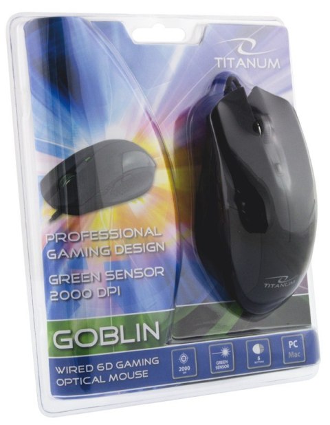 Mysz dla graczy Esperanza GOBLIN 6D USB czarna optyczna z DPI 2000