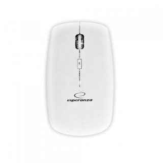MYSZ Esperanza EM120W Saturn bezprzewodowa optyczna 2,4GHz ergonomiczna biała