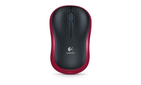 Mysz bezprzewodowa Logitech M185 910-002240 czerwona biurowa