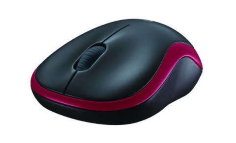 Mysz bezprzewodowa Logitech M185 910-002240 czerwona biurowa