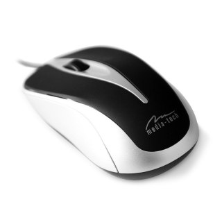 Mysz optyczna Media-Tech PLANO MT1091S srebrna 800dpi ergonomiczna