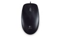 Mysz Logitech B100 optyczna przewodowa czarna dla biura