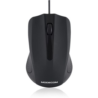 Mysz optyczna MODECOM M9 przewodowa czarna biurowa z 1000 DPI