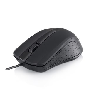 Mysz optyczna MODECOM M9 przewodowa czarna biurowa z 1000 DPI