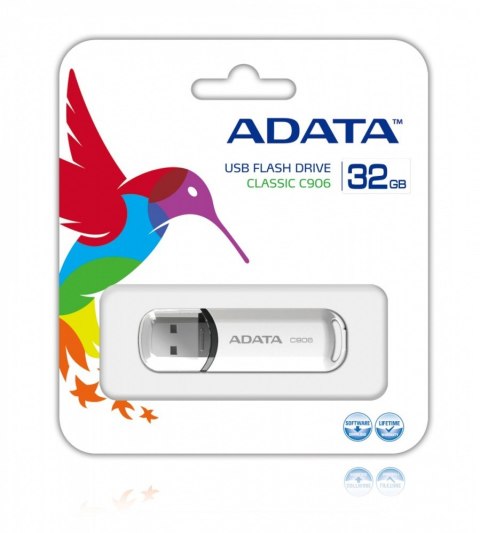 Pendrive Adata DashDrive Classic C906 32GB USB2.0 biały