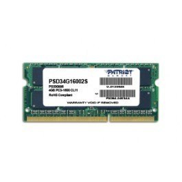 Pamięć RAM Patriot SODIMM DDR3 4GB 1600MHz CL11 wydajna moduł