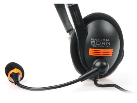 Słuchawki Natec Drone NSL-0294 z mikrofonem 2m materiałowe nauszniki