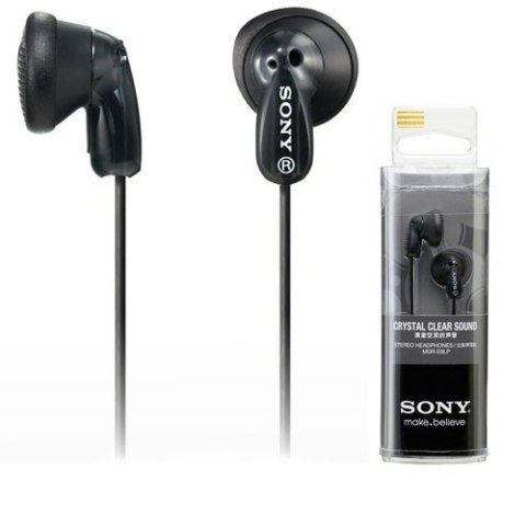 Słuchawki douszne Sony MDR-E9LPB BLACK 13,5 mm z neodymowym magnesem
