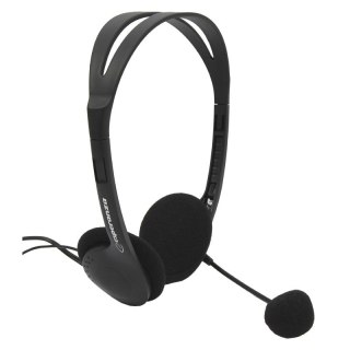 Słuchawki stereo Esperanza EH102 z mikrofonem regulacja głośności