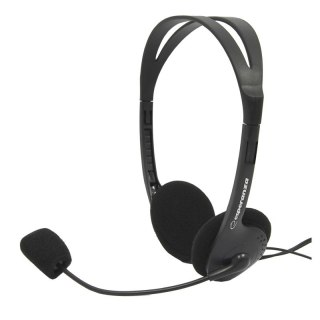 Słuchawki stereo Esperanza EH102 z mikrofonem regulacja głośności