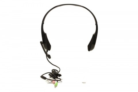 Słuchawki Gembird MHS-002 czarne z mikrofonem do gier i Skype