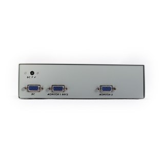 Gembird Video Splitter VGA 2 Monitory zasilany metalowy
