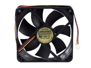 Wentylator Gembird 120x120mm 3-pin z łożyskiem kulkowym aktywny