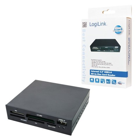 Czytnik kart pamięci LogiLink USB 2.0 wewnętrzny wszechstronny do PC