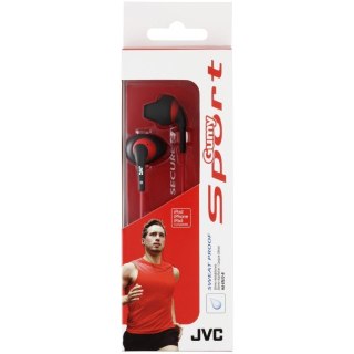 Słuchawki JVC HA-EN10 Czarne douszne sportowe z gumową wkładką