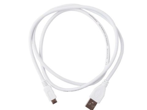 Kabel USB Micro AM-MBM5P 1m biały szybki transfer danych