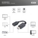 Kabel adapter DisplayPort HDMI 15cm FHD z zatrzaskiem czarny