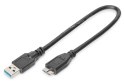 Kabel USB 3.1 Gen.1 Digitus A-microUSB B 0.25m czarny SuperSpeed