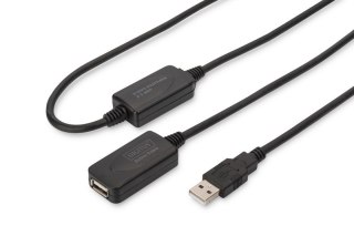 Kabel przedłużający USB 2.0 20m aktywny Czarny