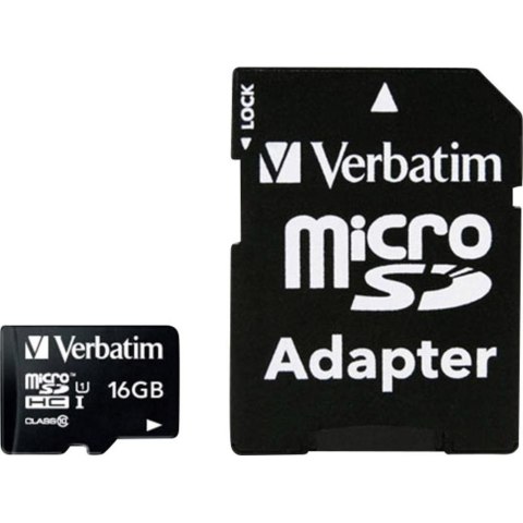 Karta Micro SDHC 16GB Class10 UHS-I z adapterem do SD