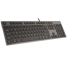 Klawiatura A4 Tech KV-300H USB szara ultra płaska z dodatkowymi portami
