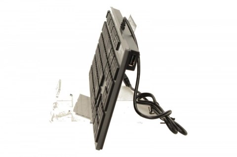 Klawiatura A4 Tech KV-300H USB szara ultra płaska z dodatkowymi portami