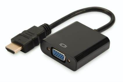 Konwerter HDMI do VGA Digitus 1080p FHD z audio MiniJack