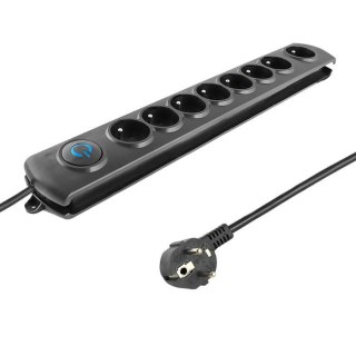 Listwa antyprzepięciowa Qoltec 8 gniazd 1,8m z włącznikiem Quick Switch